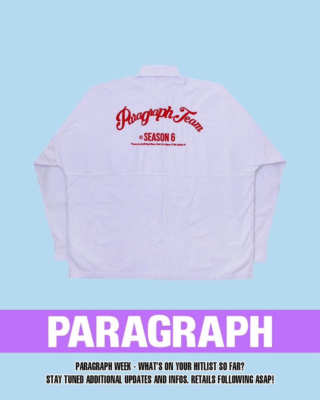 PARAGRAPH/21FW ベースボールシャツ