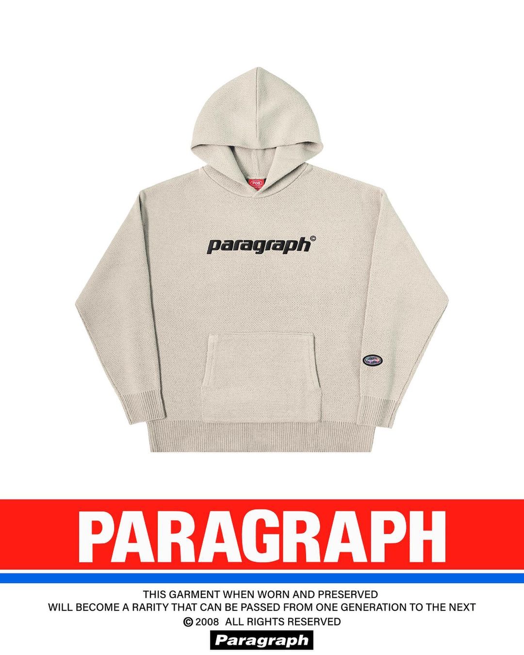 PARAGRAPH/21FW シンプルロゴパーカー