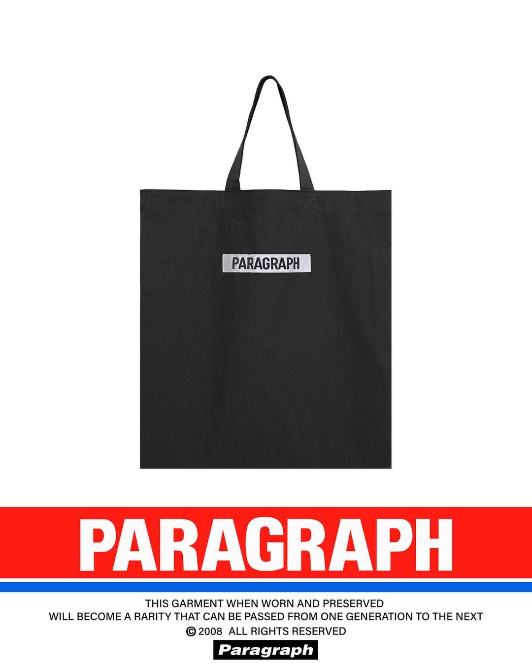 PARAGRAPH/21FW シンプルロゴトートバッグ