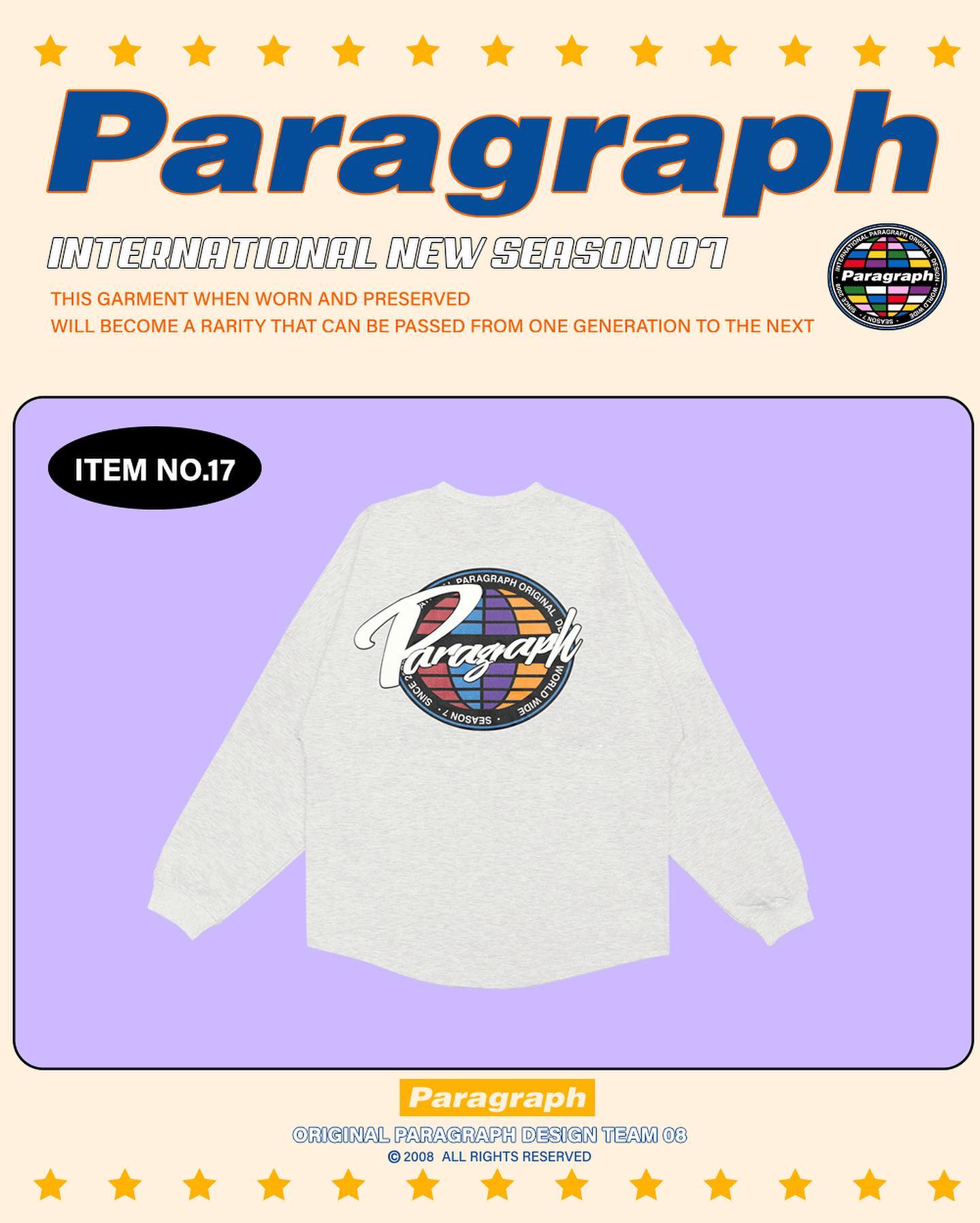 PARAGRAPH/22AW バックロゴロングTシャツ