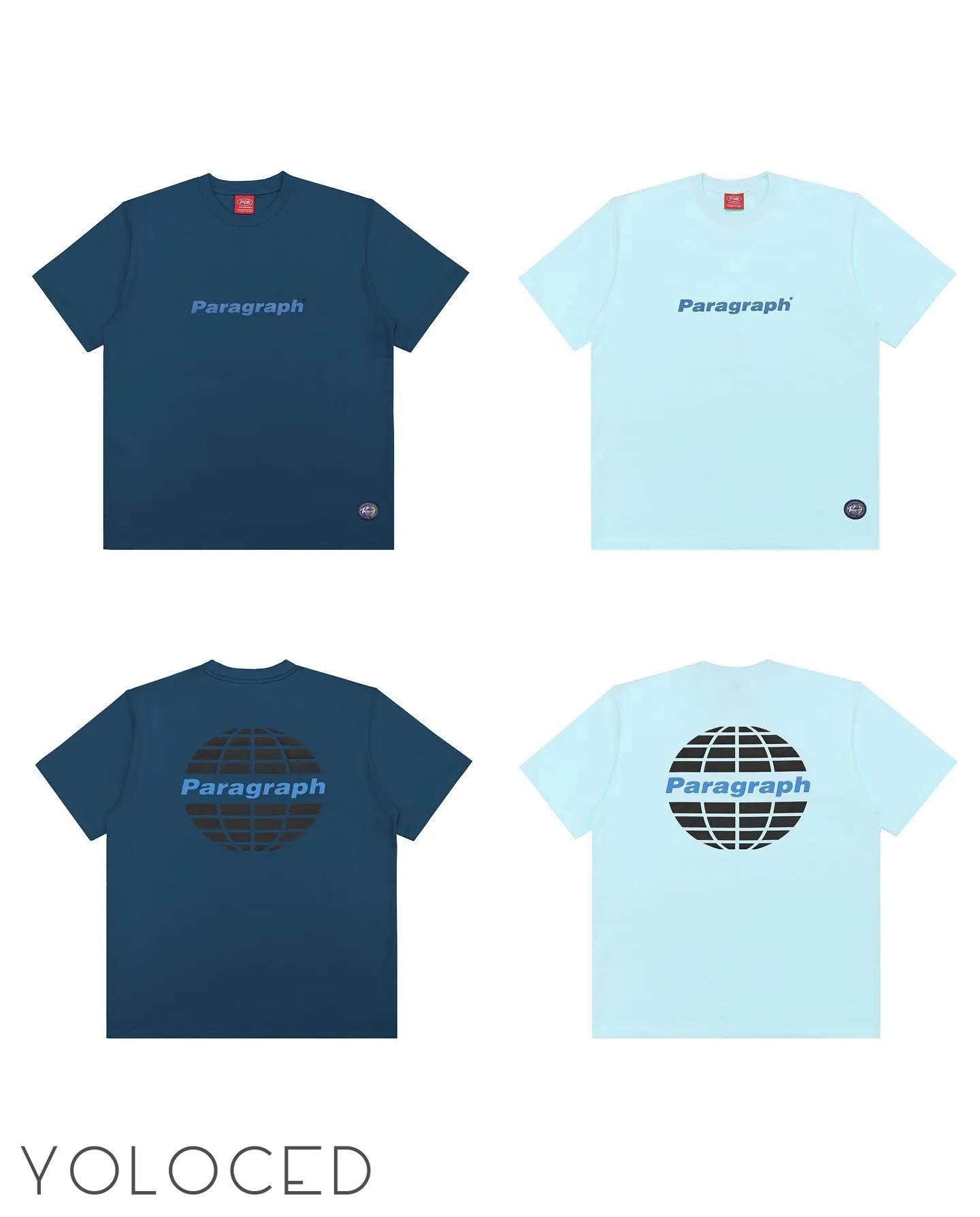 PARAGRAPH/22AW シンプルアースロゴ 半袖Tシャツ