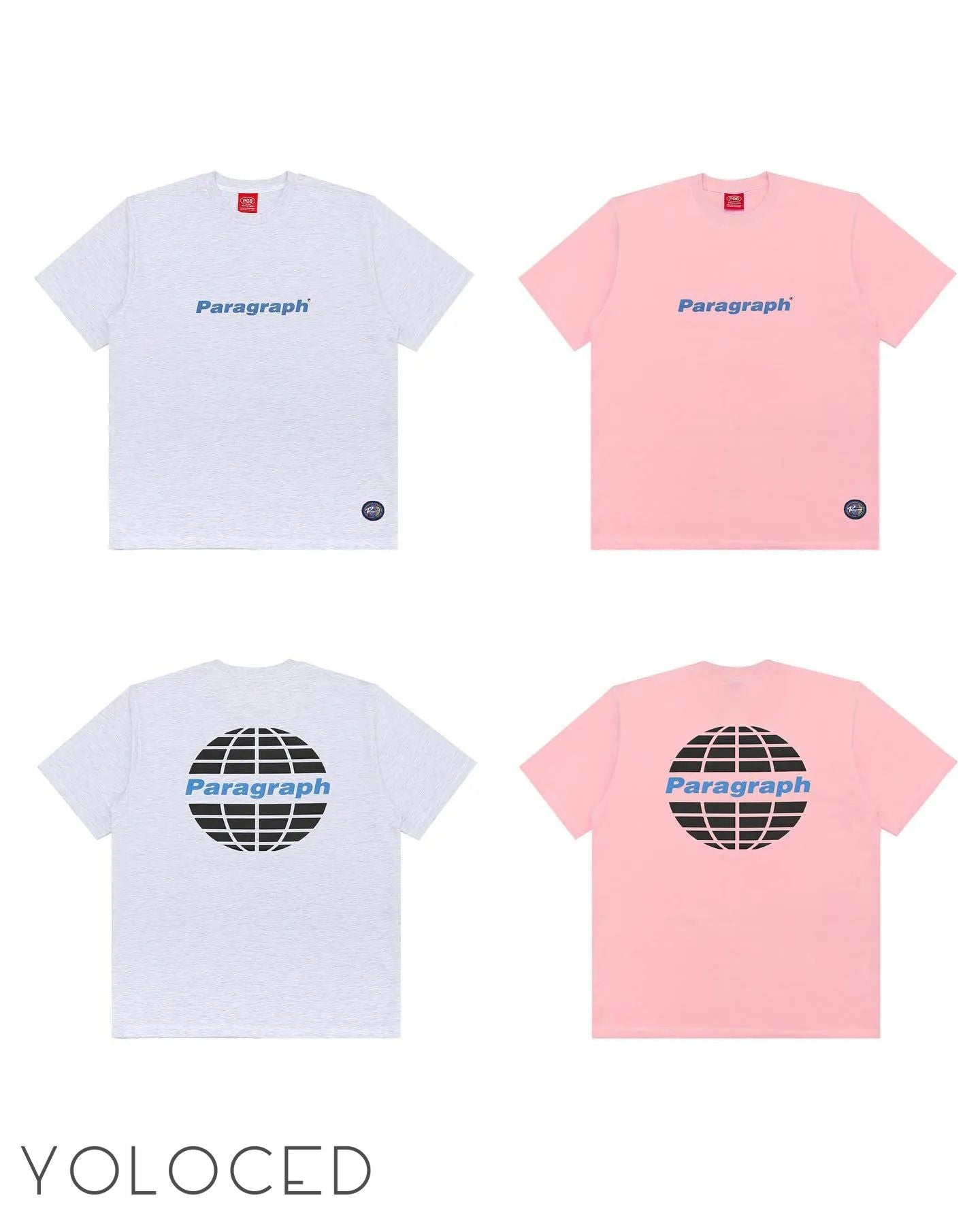 PARAGRAPH/22AW シンプルアースロゴ 半袖Tシャツ