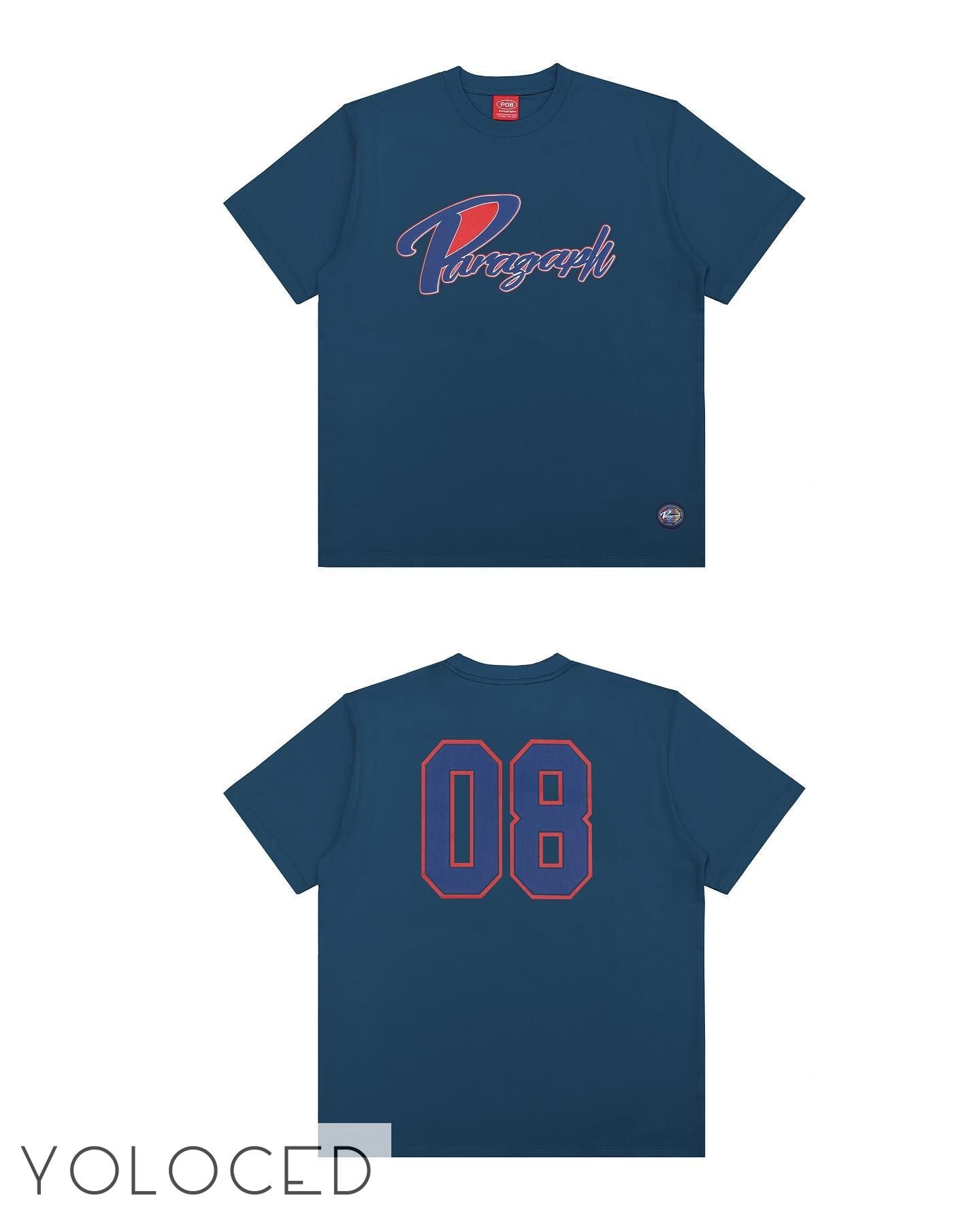 PARAGRAPH/22AW ベースボールロゴ 半袖Tシャツ