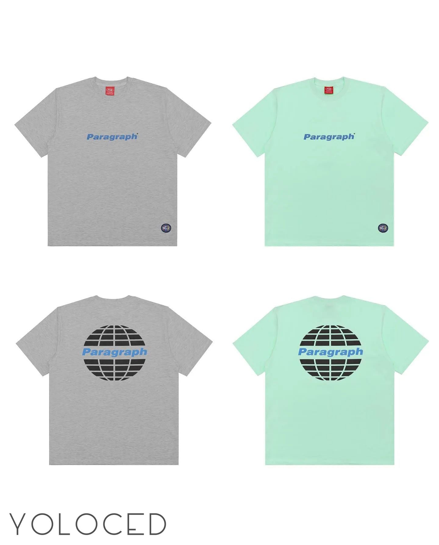 PARAGRAPH/22AW シンプルアースロゴ 半袖Tシャツ