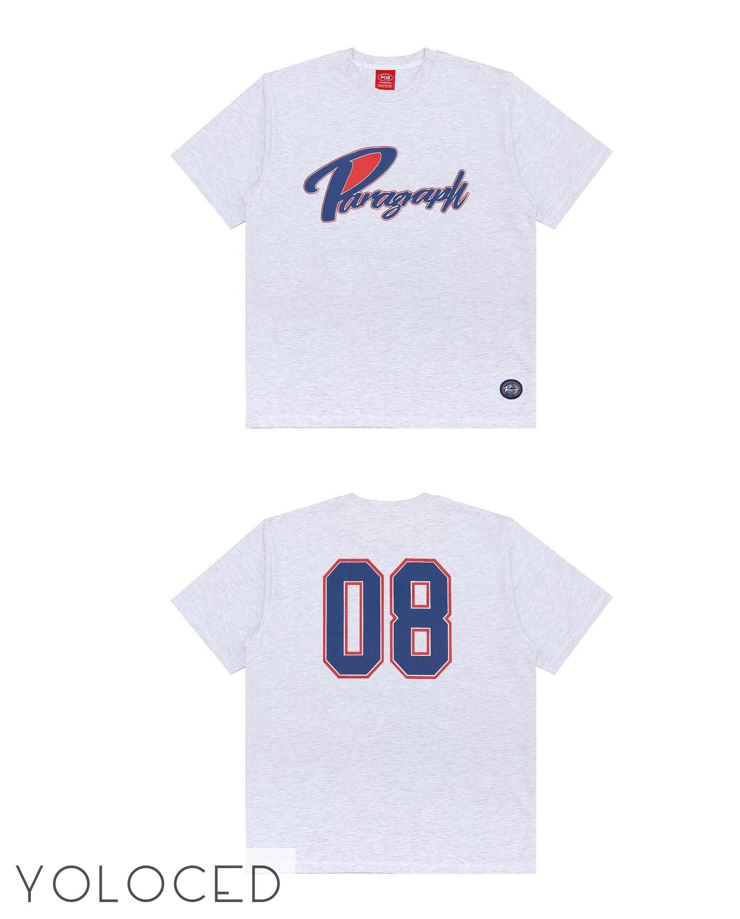 PARAGRAPH/22AW ベースボールロゴ 半袖Tシャツ