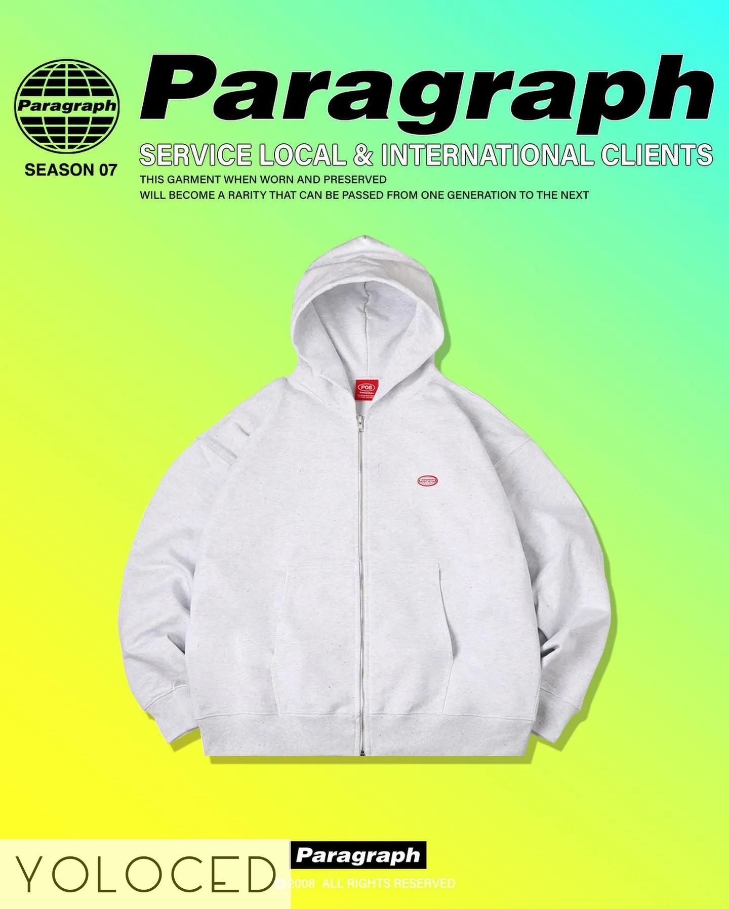 PARAGRAPH/22AW POPPING CANDY ジップアップパーカー