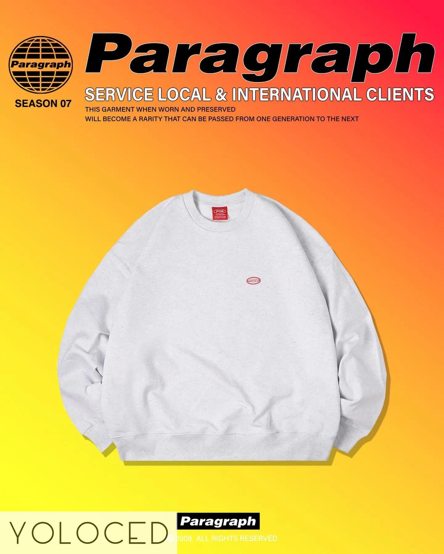 PARAGRAPH/22AW POPPING CANDY スウェット トレーナー