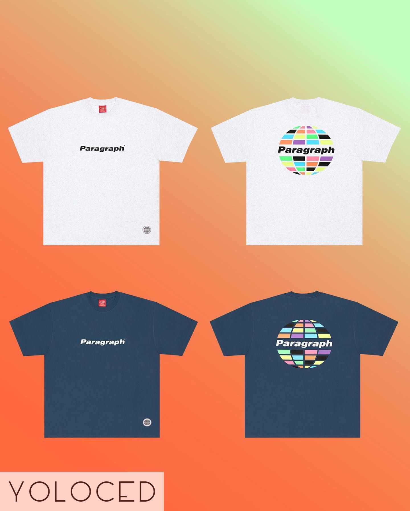 PARAGRAPH/22SS カラフルアース Tシャツ