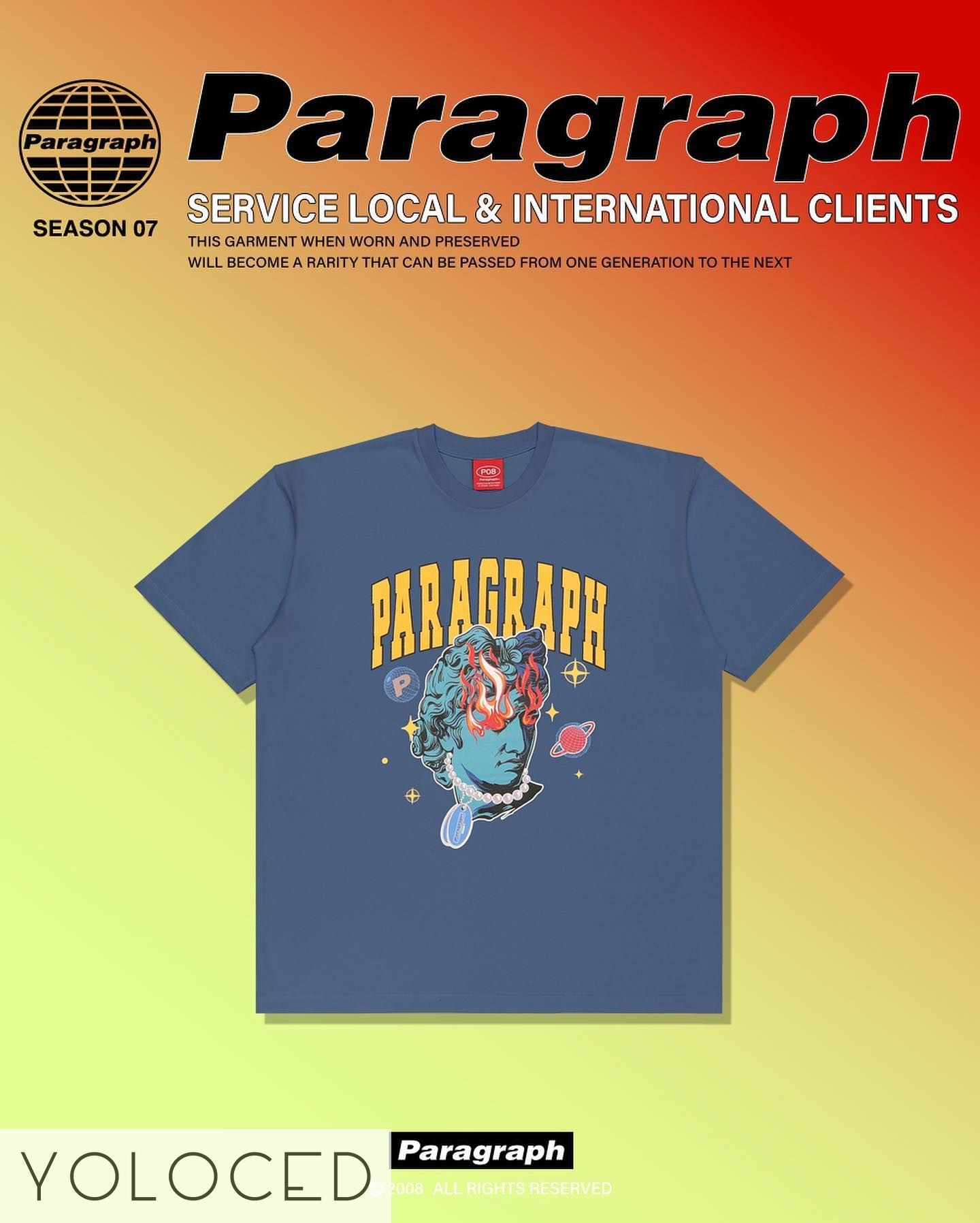 PARAGRAPH/22SS アートロゴ Tシャツ