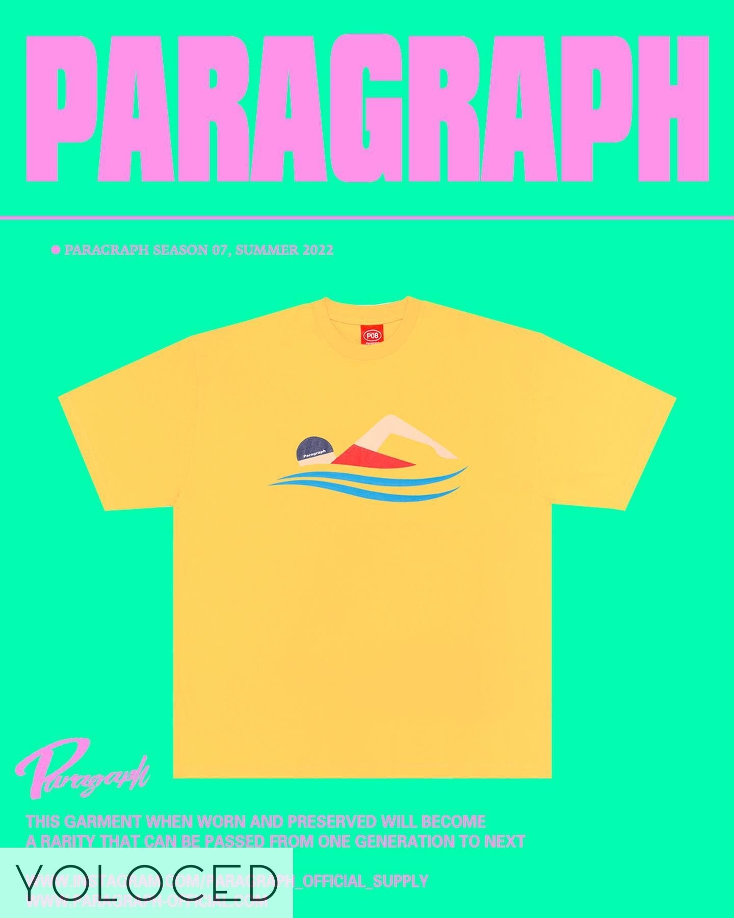 PARAGRAPH/22SS スイムデザイン Tシャツ