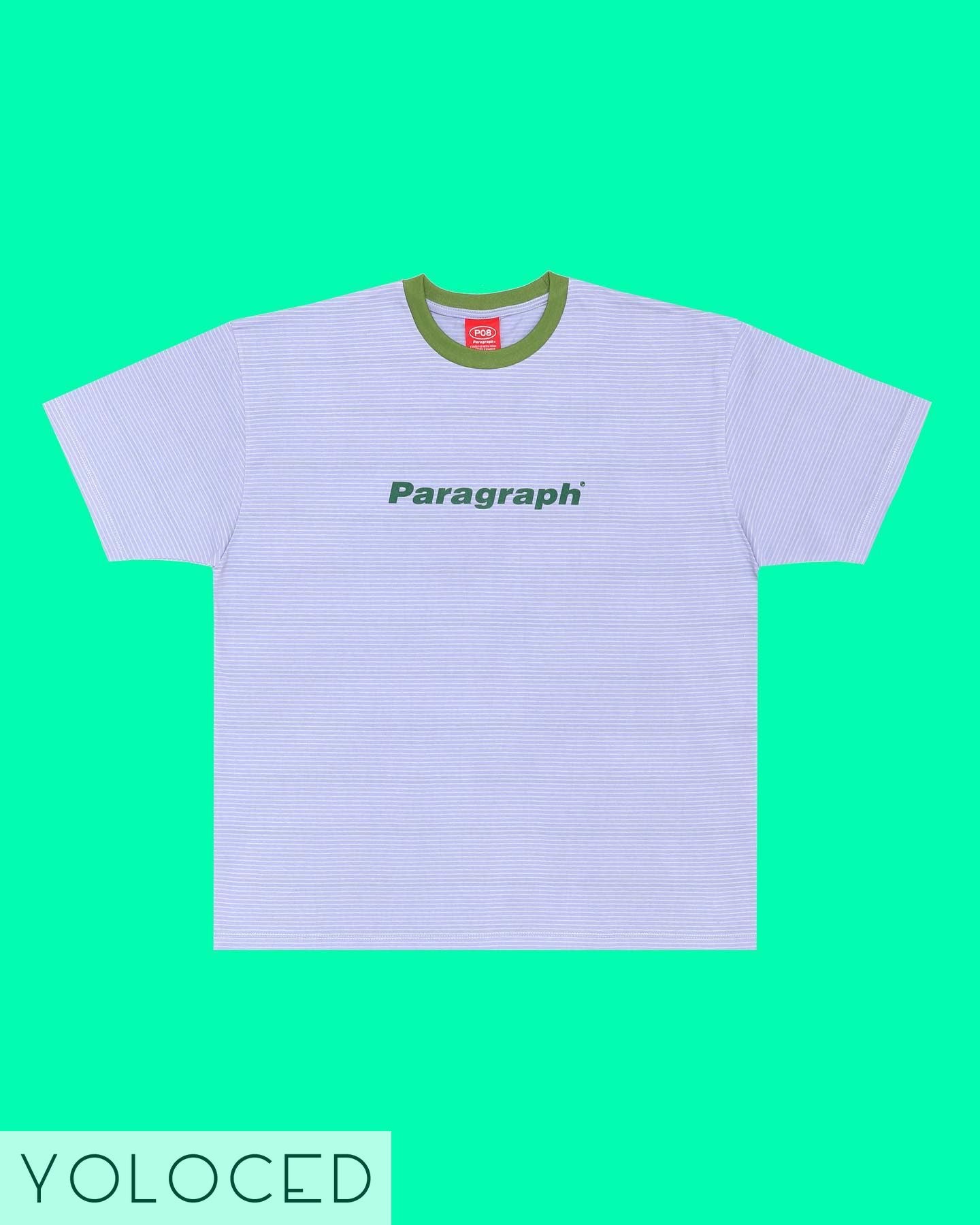 PARAGRAPH/22SS ボーダーロゴ Tシャツ