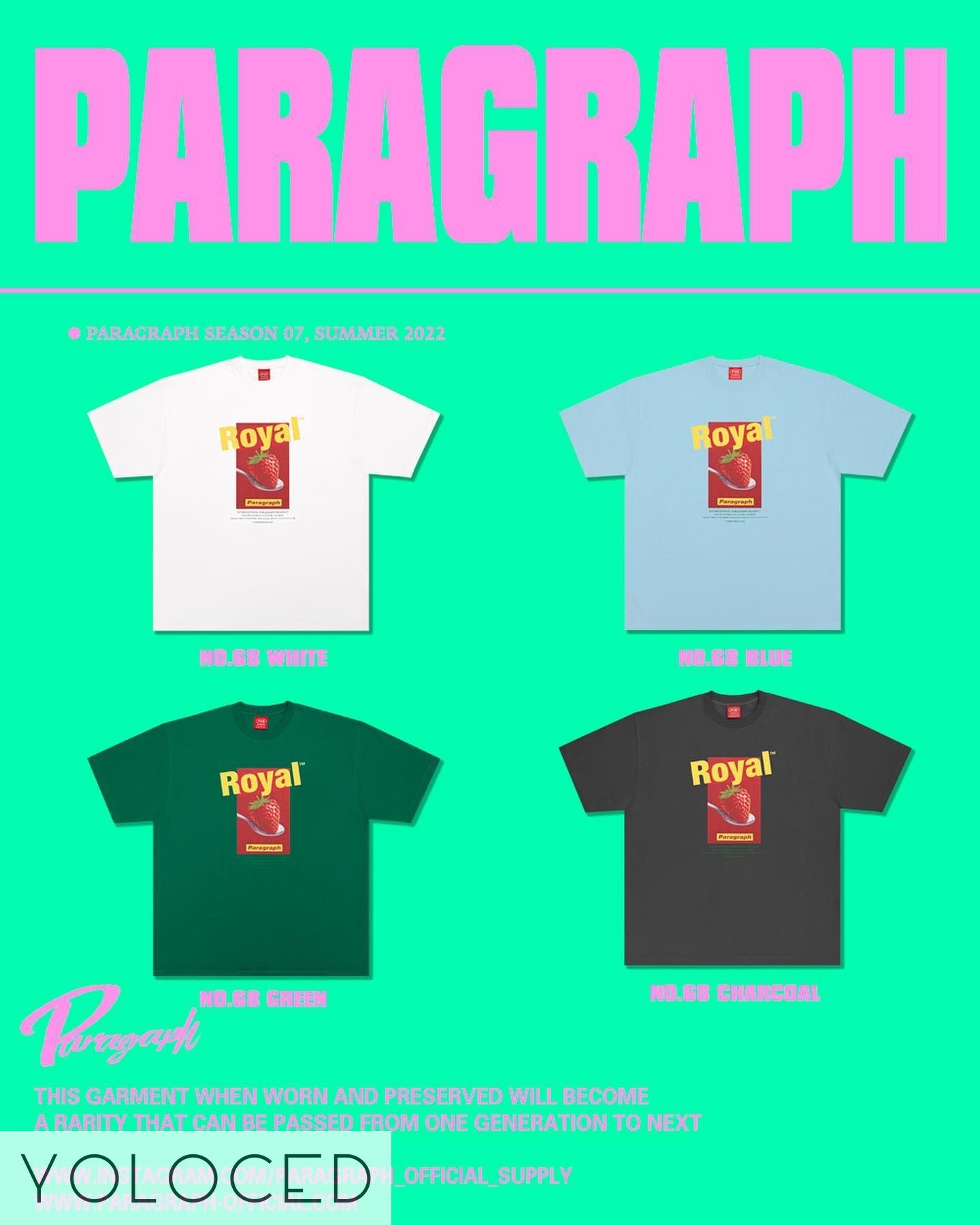 PARAGRAPH/22SS ロイヤルストロベリー Tシャツ