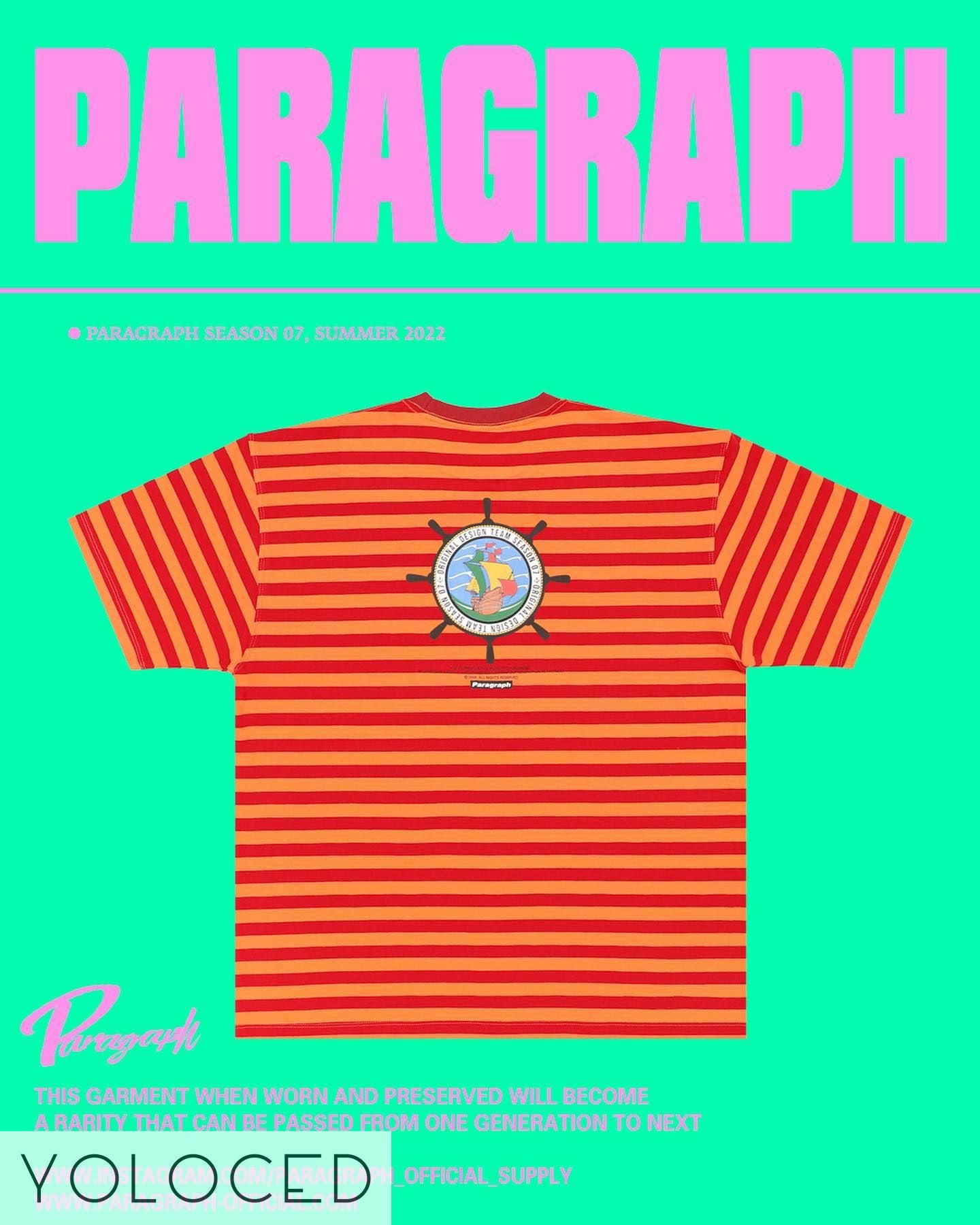 PARAGRAPH/22SS レトロシップ Tシャツ