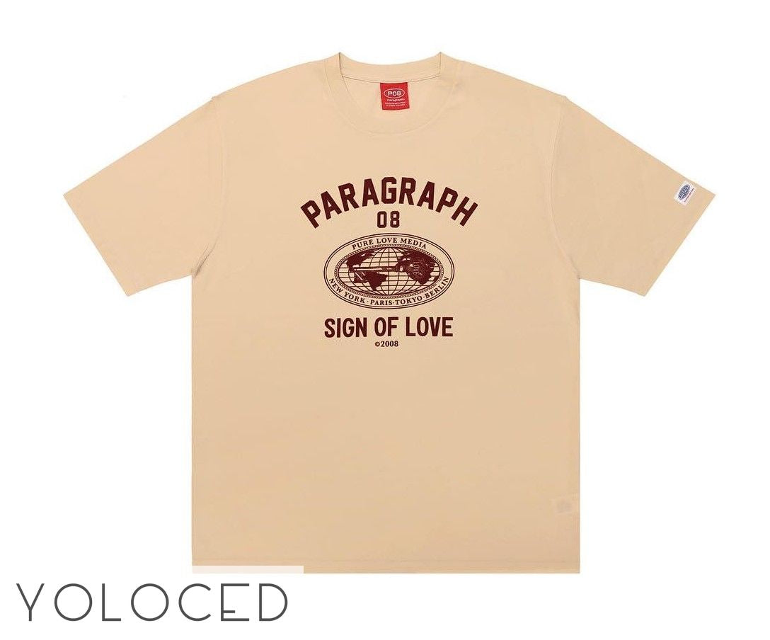 PARAGRAPH/23SS【靴下おまけ付】SIGN OF LOVE Tシャツ