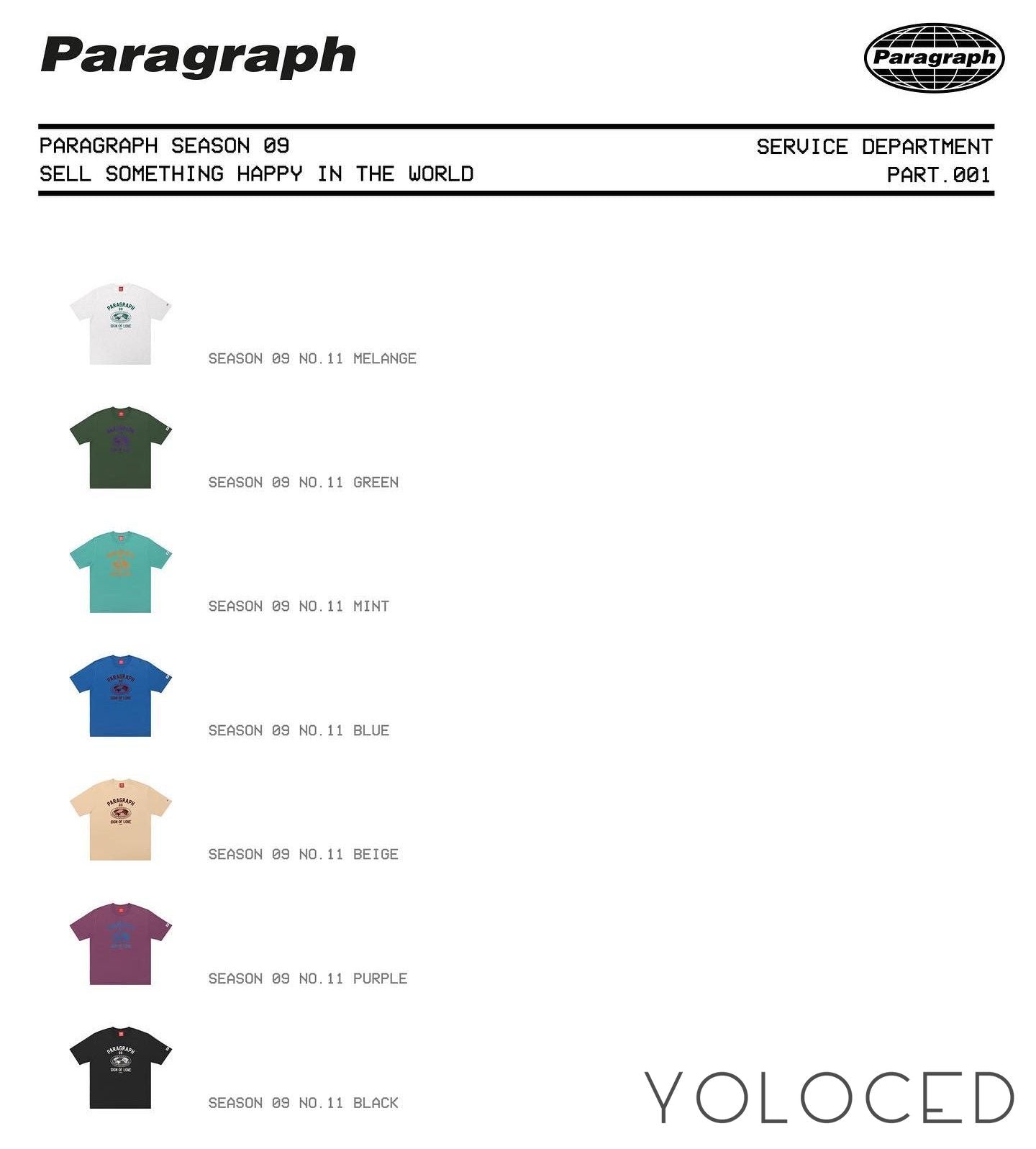 PARAGRAPH/23SS【靴下おまけ付】SIGN OF LOVE Tシャツ