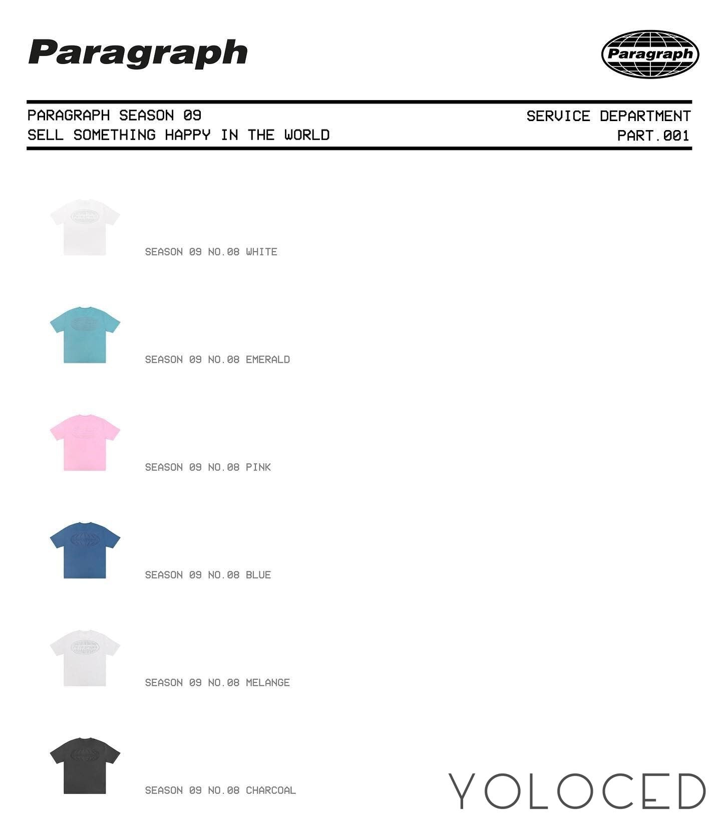 PARAGRAPH/23SS【靴下おまけ付】バックアースロゴTシャツ