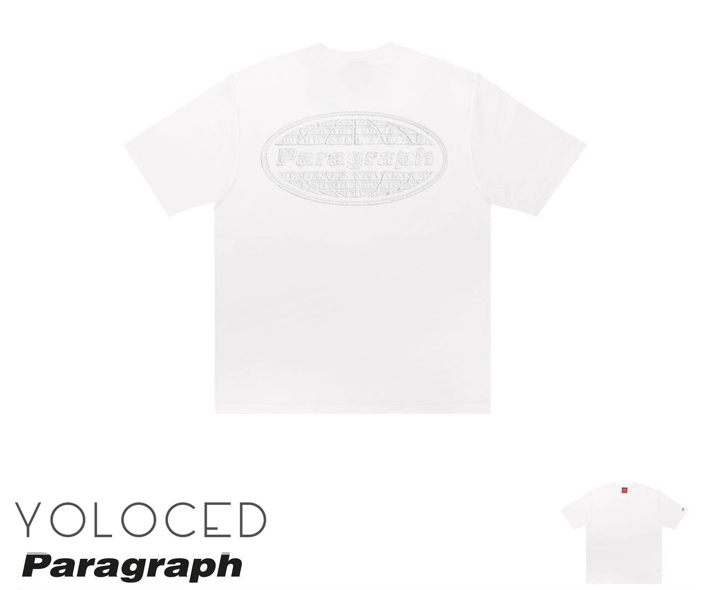 PARAGRAPH/23SS【靴下おまけ付】バックアースロゴTシャツ