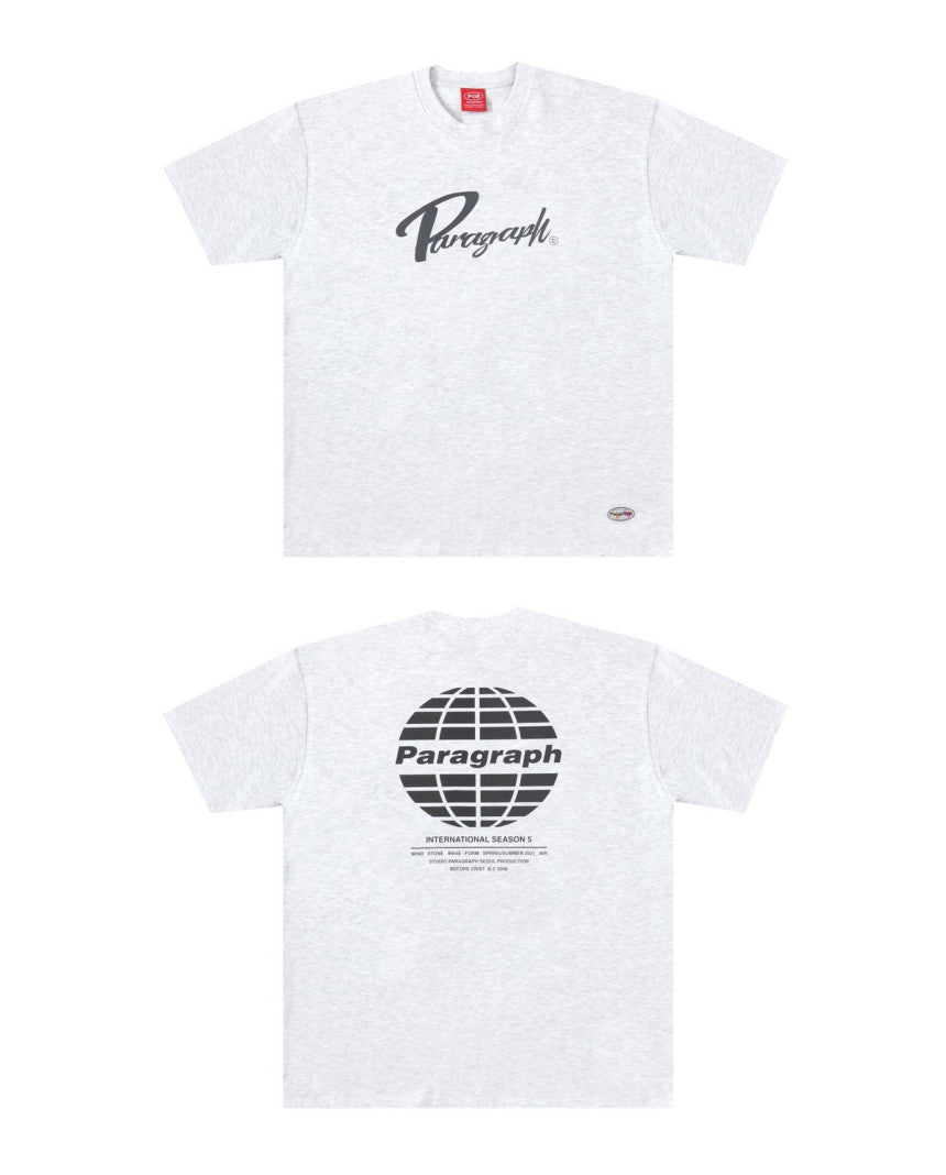 PARAGRAPH/21SS リフレクター反射ロゴ 半袖Tシャツ