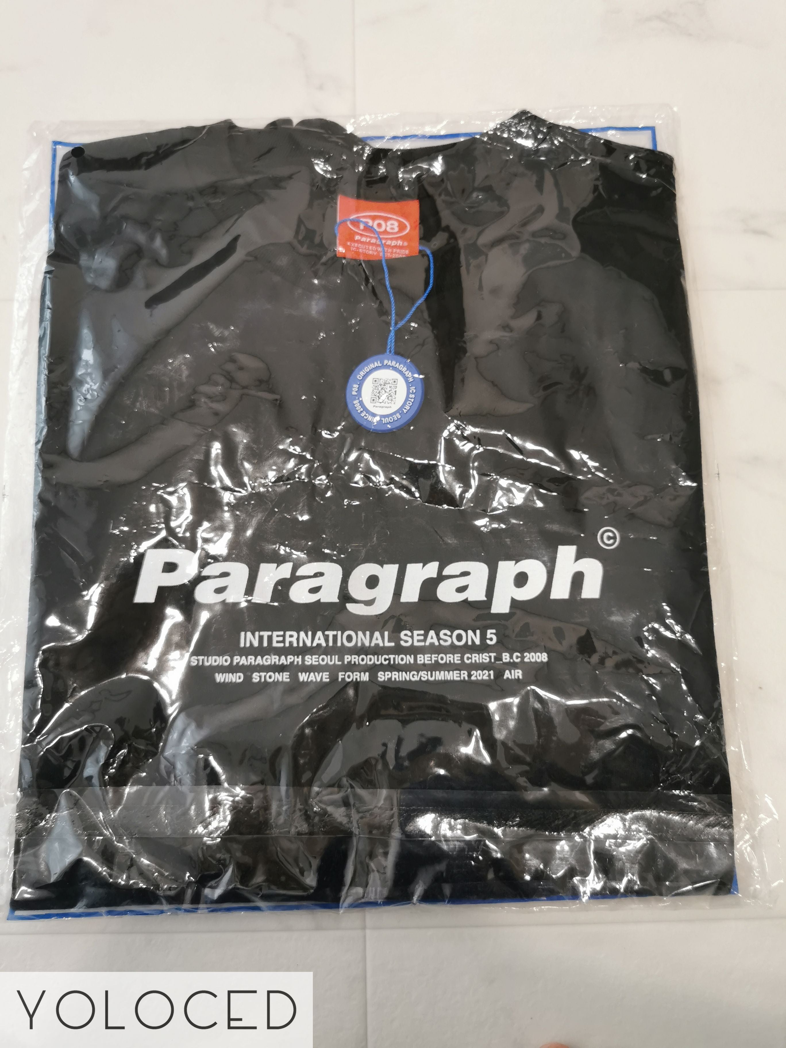PARAGRAPH/21SS 地球儀ロゴ半袖Tシャツ